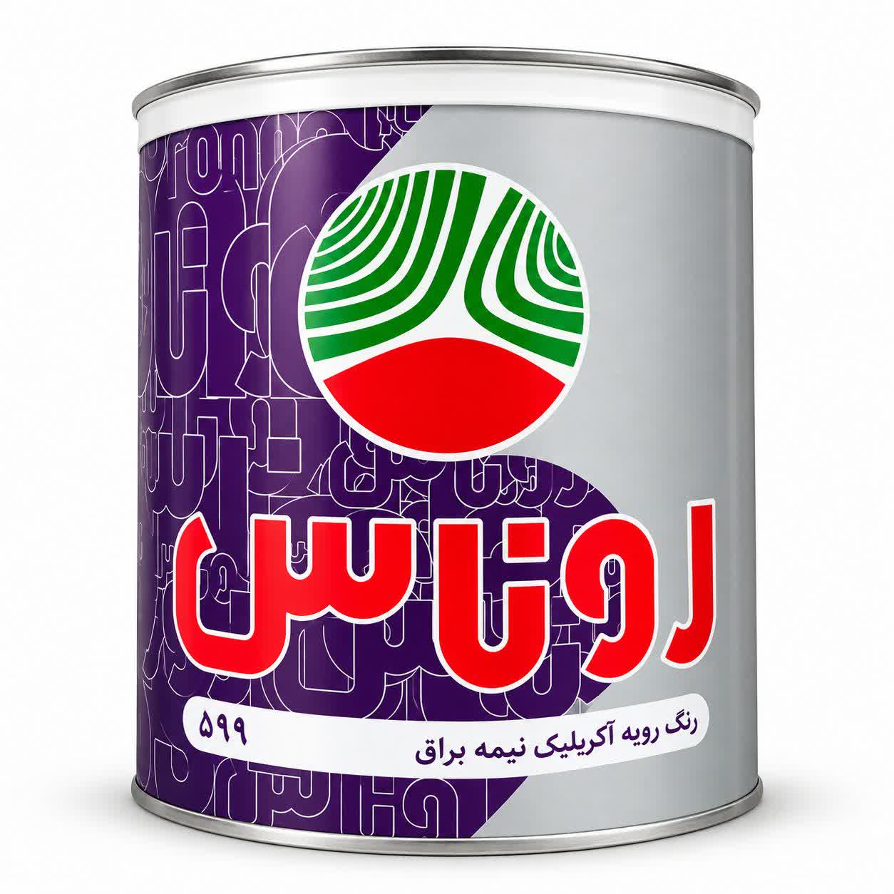 رنگ اکریلیک نیم براق روناس(کد599)